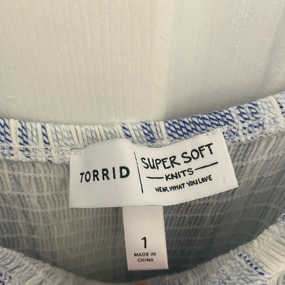 Blue and White Torrid Dress. NWOT. - Picture 3 of 3